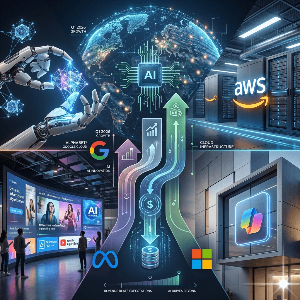 Big Tech’ten Rekor Başlangıç: Alphabet, Amazon, Meta ve Microsoft 2026’ya Güçlü Girdi, Gelir ve Kâr Beklentileri Aştı