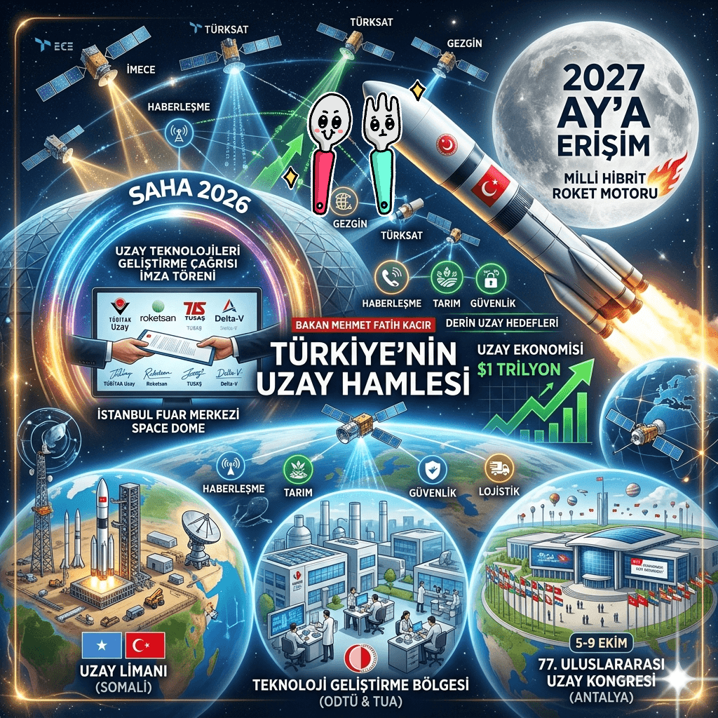 SAHA 2026’da Tarihi Uzay Hamlesi: Türkiye 2027’de Ay’a Gitmeye Hazırlanıyor